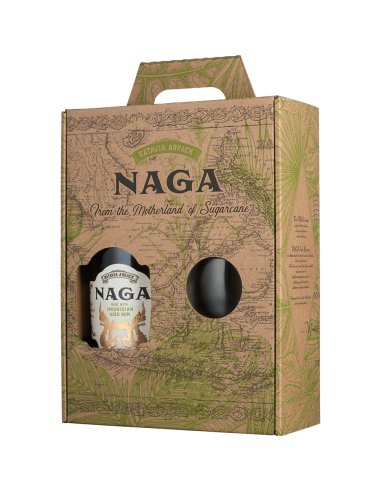 Coffret avec verre - Rhum Naga Java Reserve Naga Rhum Traditionnel