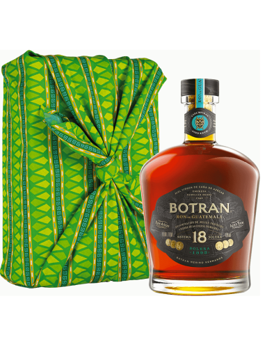 Coffret rhum Botran - 18 ans - Etoffe Maya Botran Rhum Traditionnel