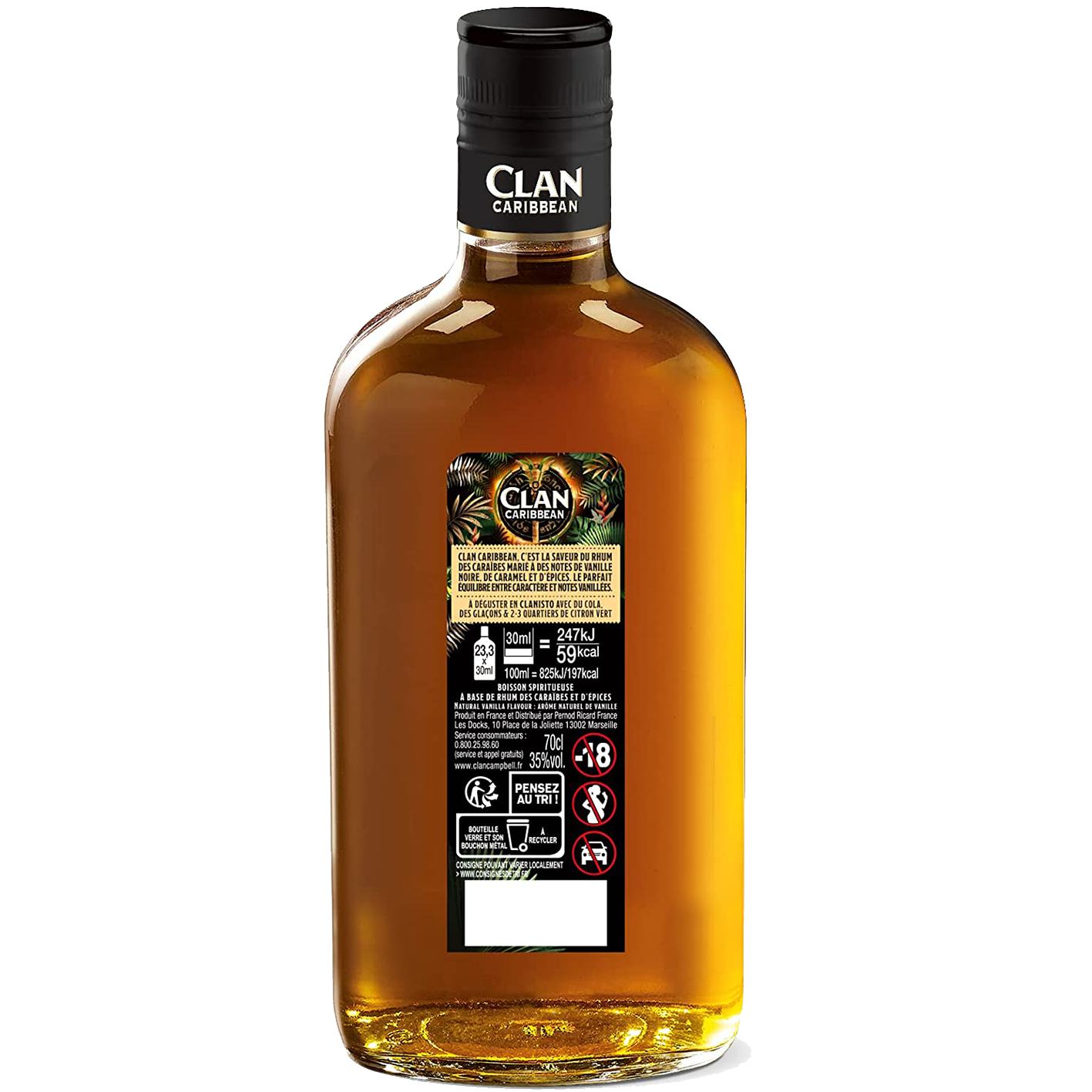 Rhum Clan Caribbean Spiced Les Rhums du Monde