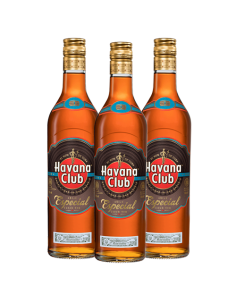 Lot de 3 bouteilles - Rhum Havana Club - Anejo Especial Havana Club Rhum Traditionnel